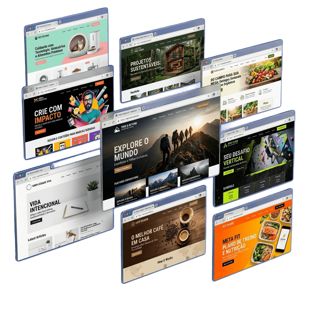 Laptop exibindo site desenvolvido pela Mova Softwares em Guarapuava