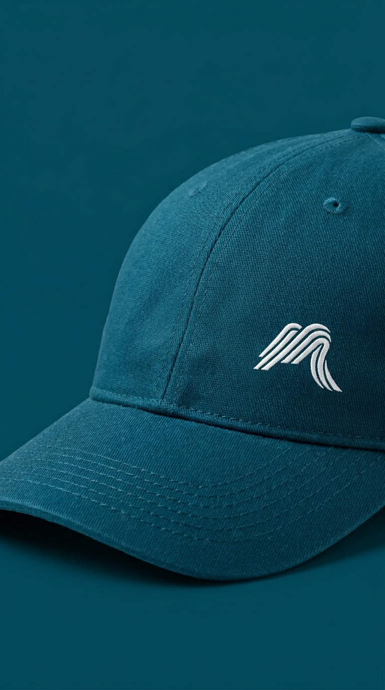 Boné azul petróleo Mova Softwares